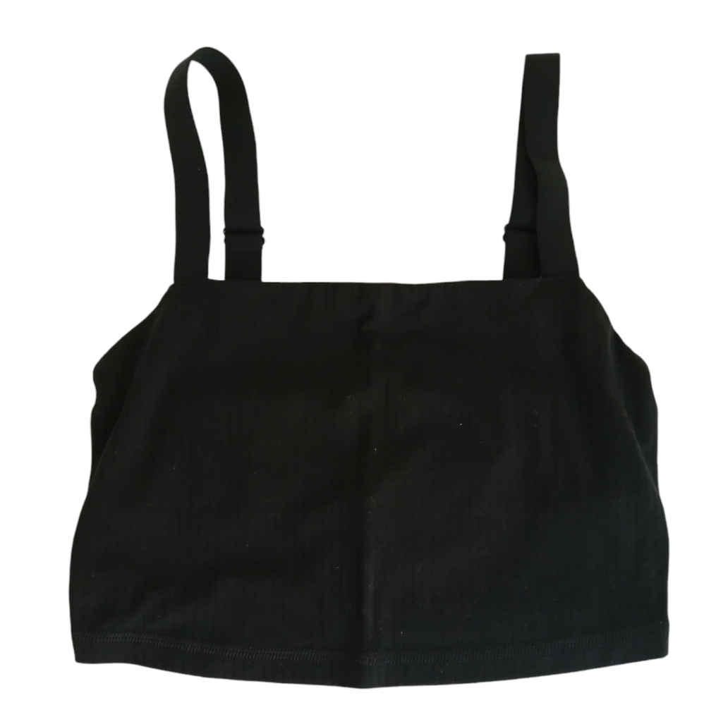 Black sports bra top